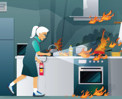 Kitchen fire