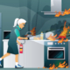 Kitchen fire