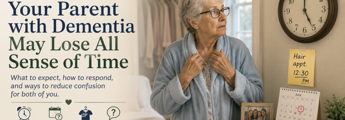 Elderly with dementia losing all sense of time
