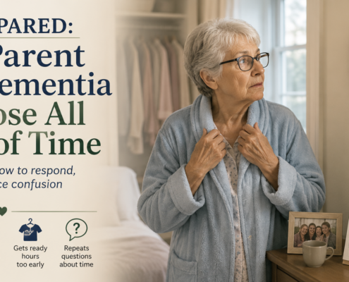 Elderly with dementia losing all sense of time